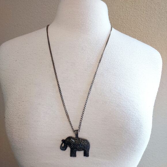 Elephant Pendant Necklace - Picture 3 of 5